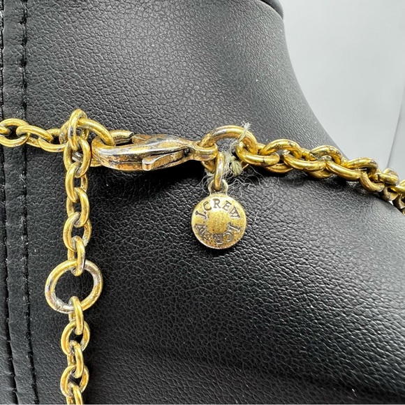 J. Crew Peach Half Round Goldtone Necklace - Picture 5 of 5